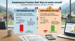 Franchise Krankenkasse in der Schweiz