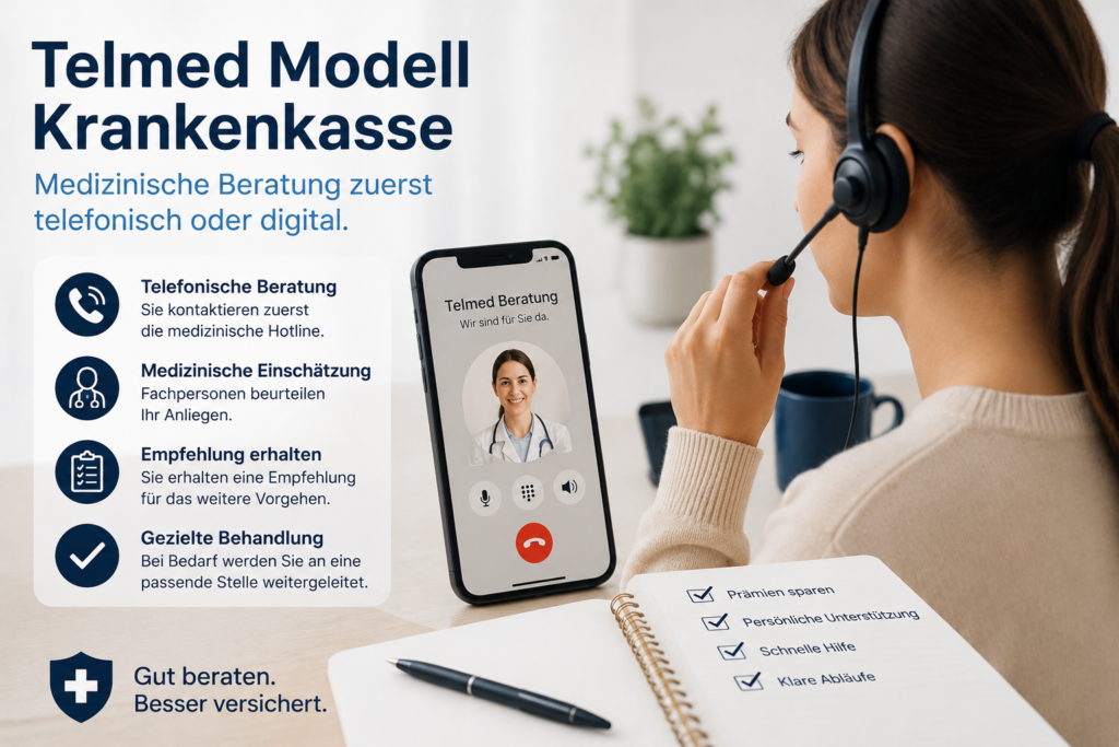 Telmed Modell Krankenkasse in der Schweiz